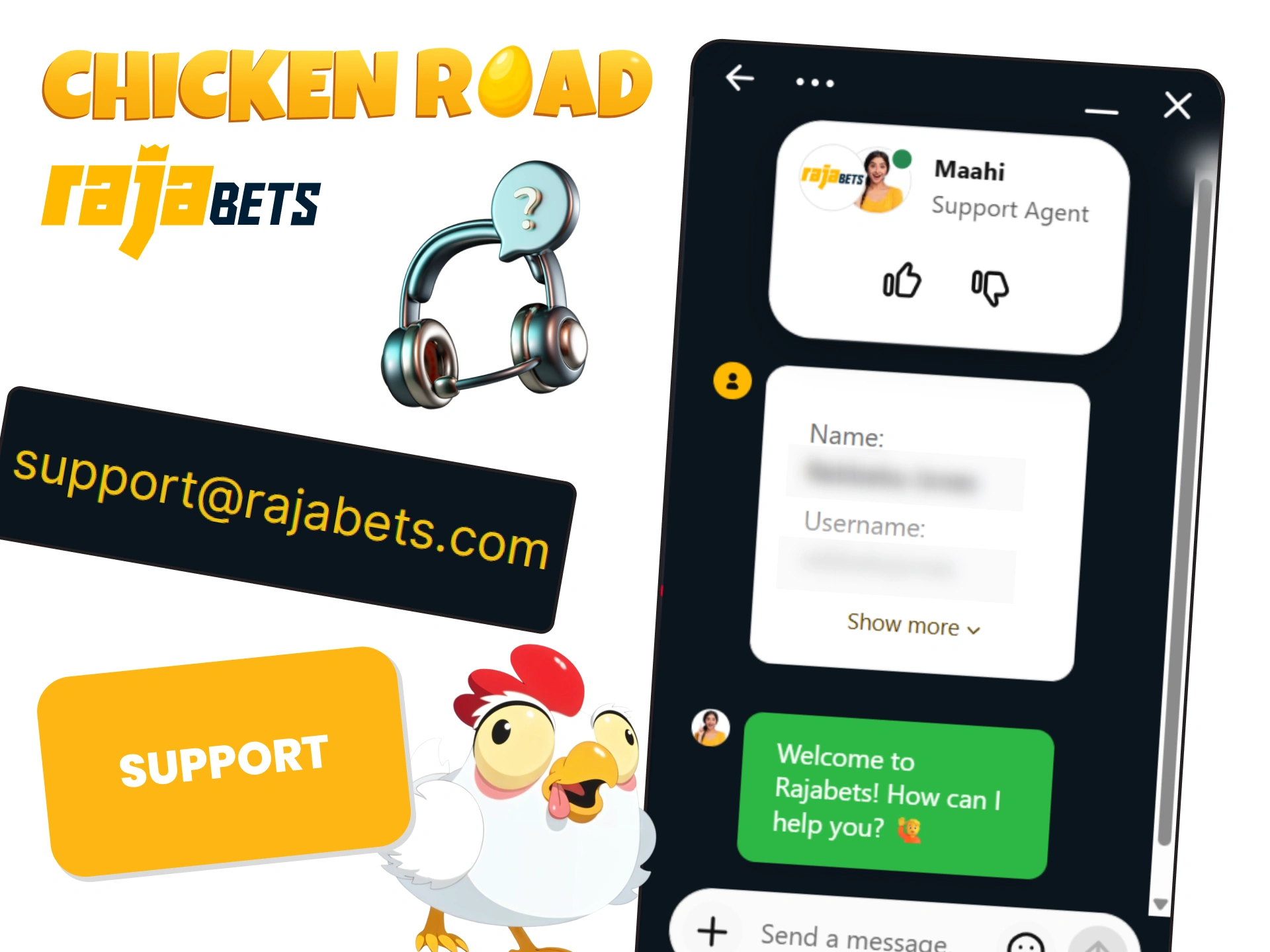 Get help with Chicken Road from the RajaBets support team.