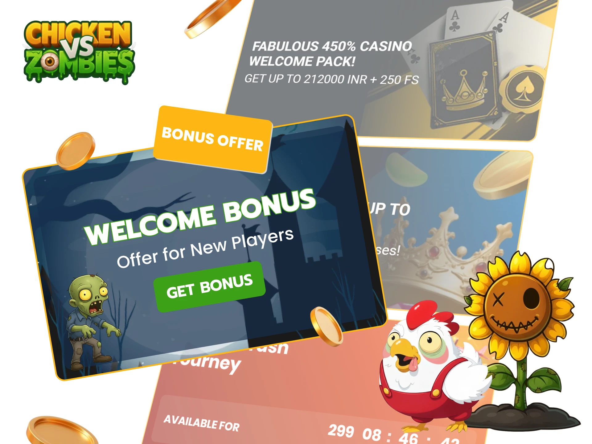 Unlock Chicken vs Zombies Bonus Offer for Online Game Players and Free Rewards.